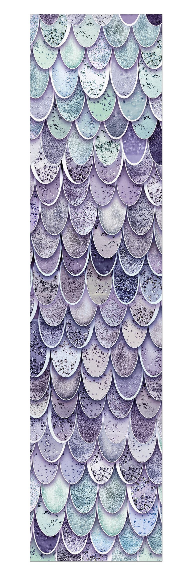 Schiebegardine Flächenvorhang blickdicht Meerjungfrauen Magie Lila