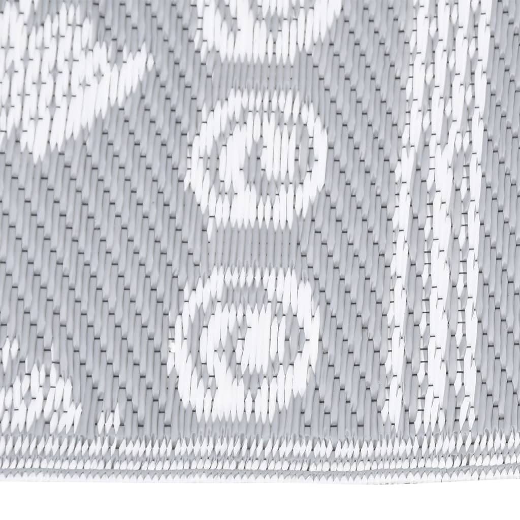 vidaXL Outdoorteppich 160 x 230 cm Teppich Outdoor Grau 160x230 cm Kunststoff für Terrasse B, Höhe: 230 mm