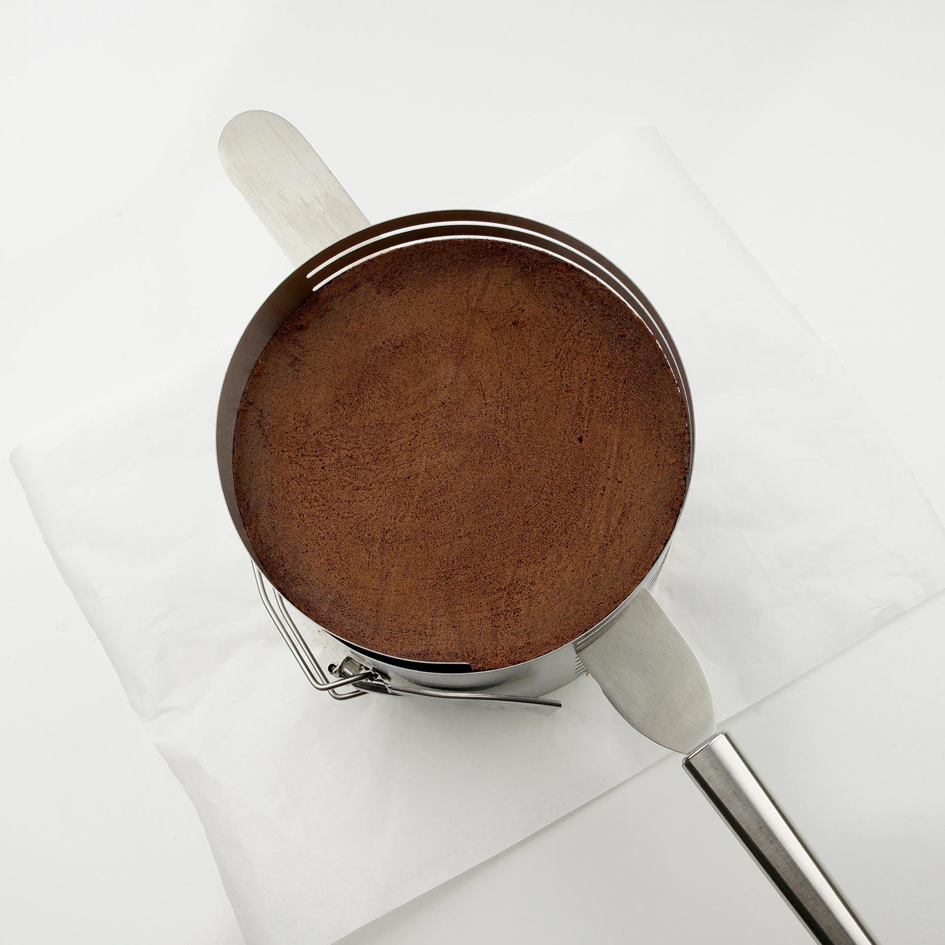 Dr. Oetker Küchenhelfer Tortenring Tortenboden-Schneidhilfe Ø18-20x12 cm, Edelstahl, (1 tlg), extra hoch, verstellbar, perfekt zum gleichmäßigen Schneiden von Böden