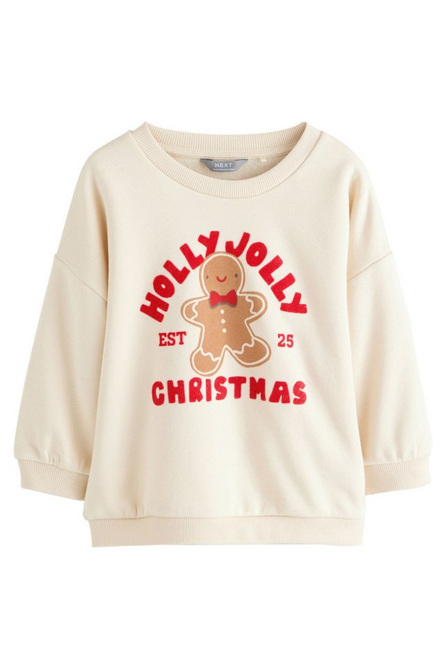 Next Sweater Weihnachtspullover mit Rundhalsausschnitt (1-tlg)