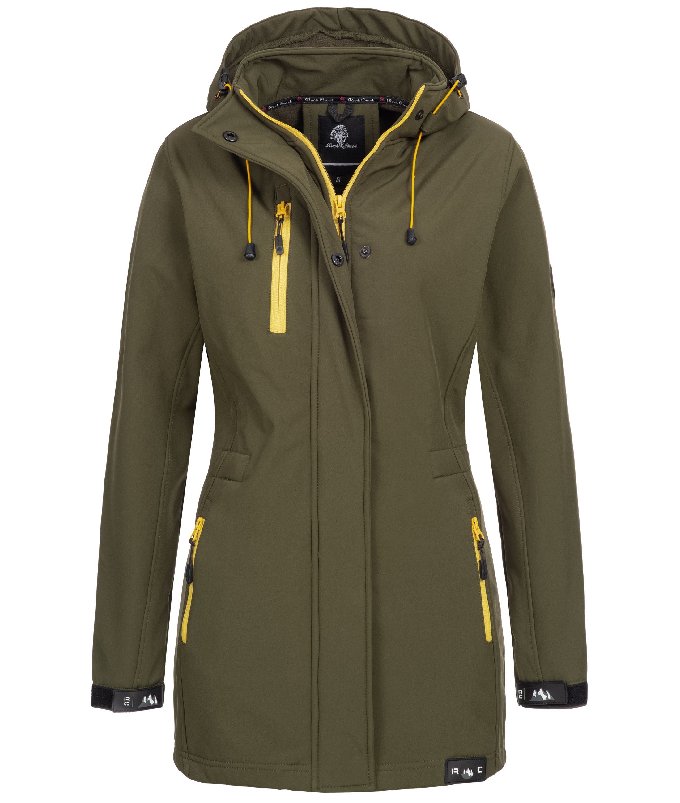 Rock Creek Softshelljacke Damen Softshellmantel Wanderjacke günstig online kaufen