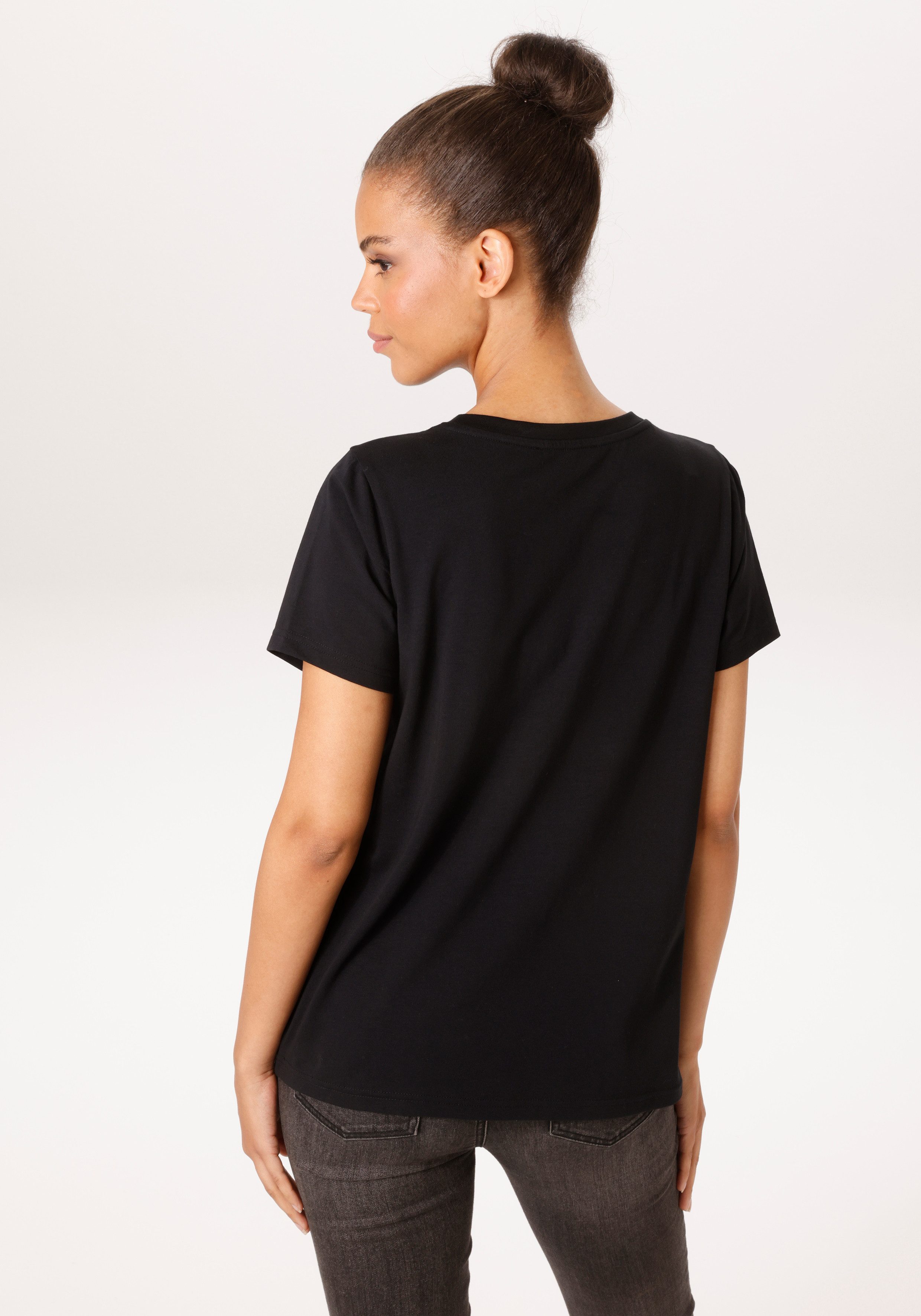 Aniston CASUAL T-Shirt mit Dackel oder Mops bedruckt - du hast die Wahl