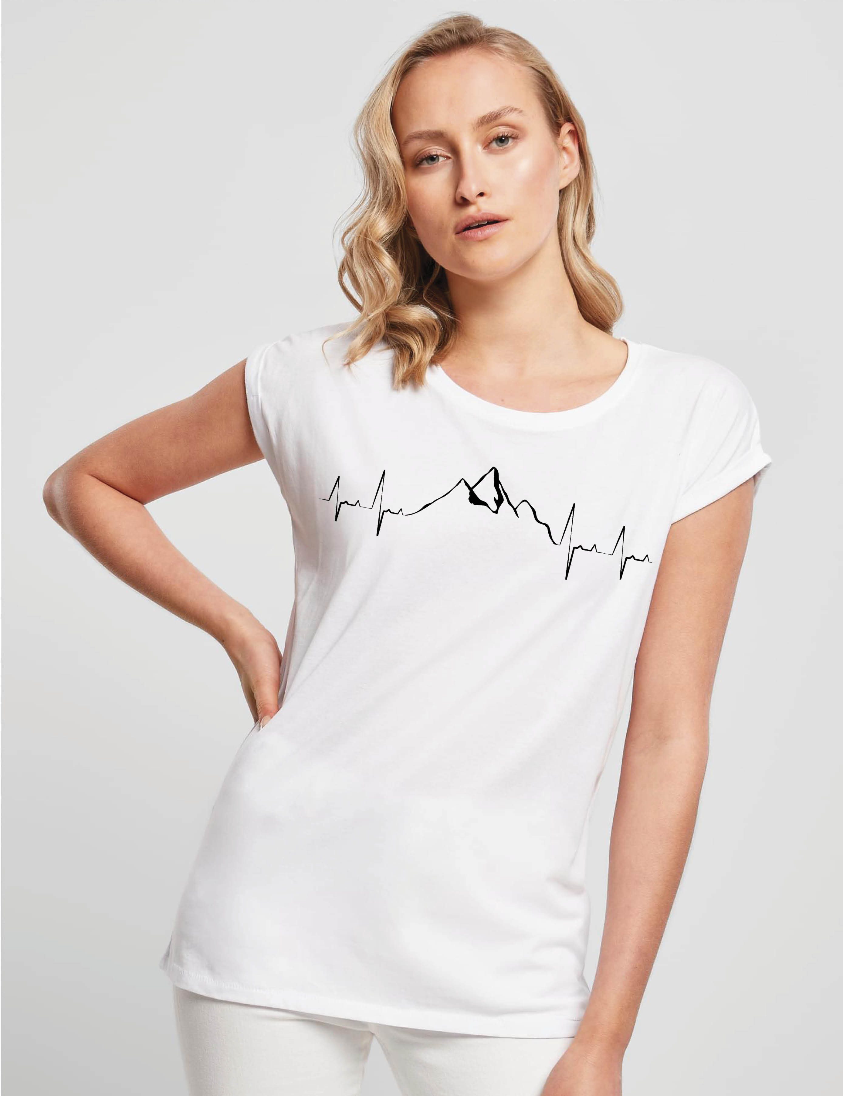 Youth Designz Print-Shirt "Heartbeat Mountain" Damen günstig online kaufen