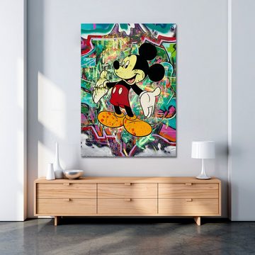 ArtMind XXL-Wandbild Micky - Welcome, Premium Wandbilder als Poster & gerahmte Leinwand in 4 Größen, Wall Art, Bild, Canva