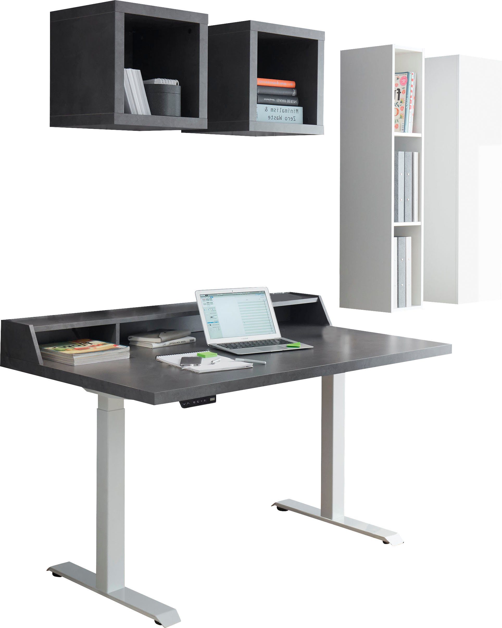 Mäusbacher Büro-Set System Schreibtisch Office, (6-St), höhenverstellbar Big