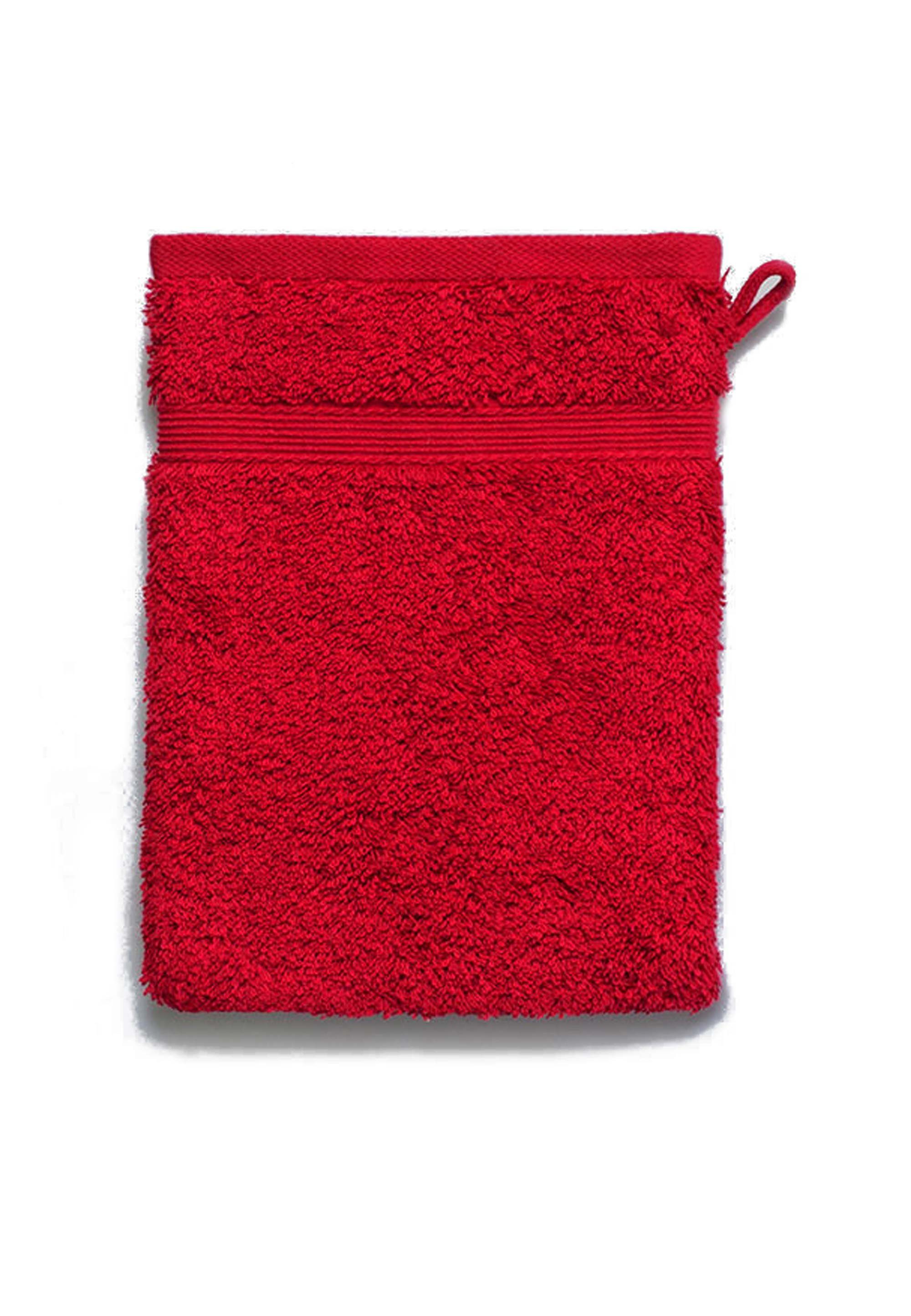 rot, Avantgarde (3-tlg), grace rot Waschlappen mit Webbordüre spa grand breiter