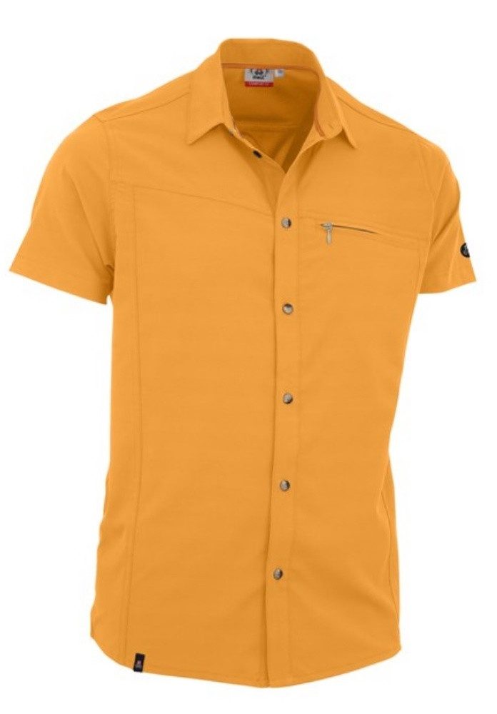 Maul Kurzarmhemd Lechnerkopf (Brusttasche, schnelltrocknend, sportlicher Schnitt) gelb