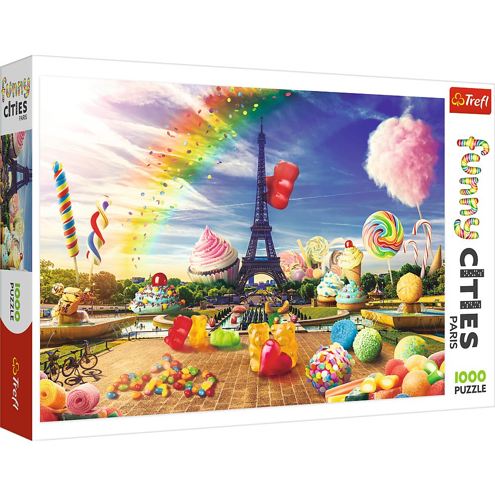 Trefl 1000 Teile, 1000 in Süßigkeiten Cities Puzzleteile Paris Puzzle Funny