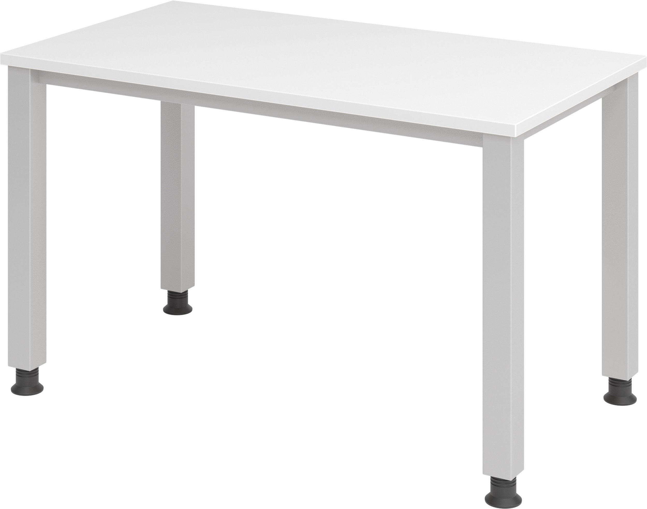 bümö Schreibtisch Schreibtisch Serie-Q cm 67,2 (Mini), Weiß Dekor: x 120 Rechteck: 