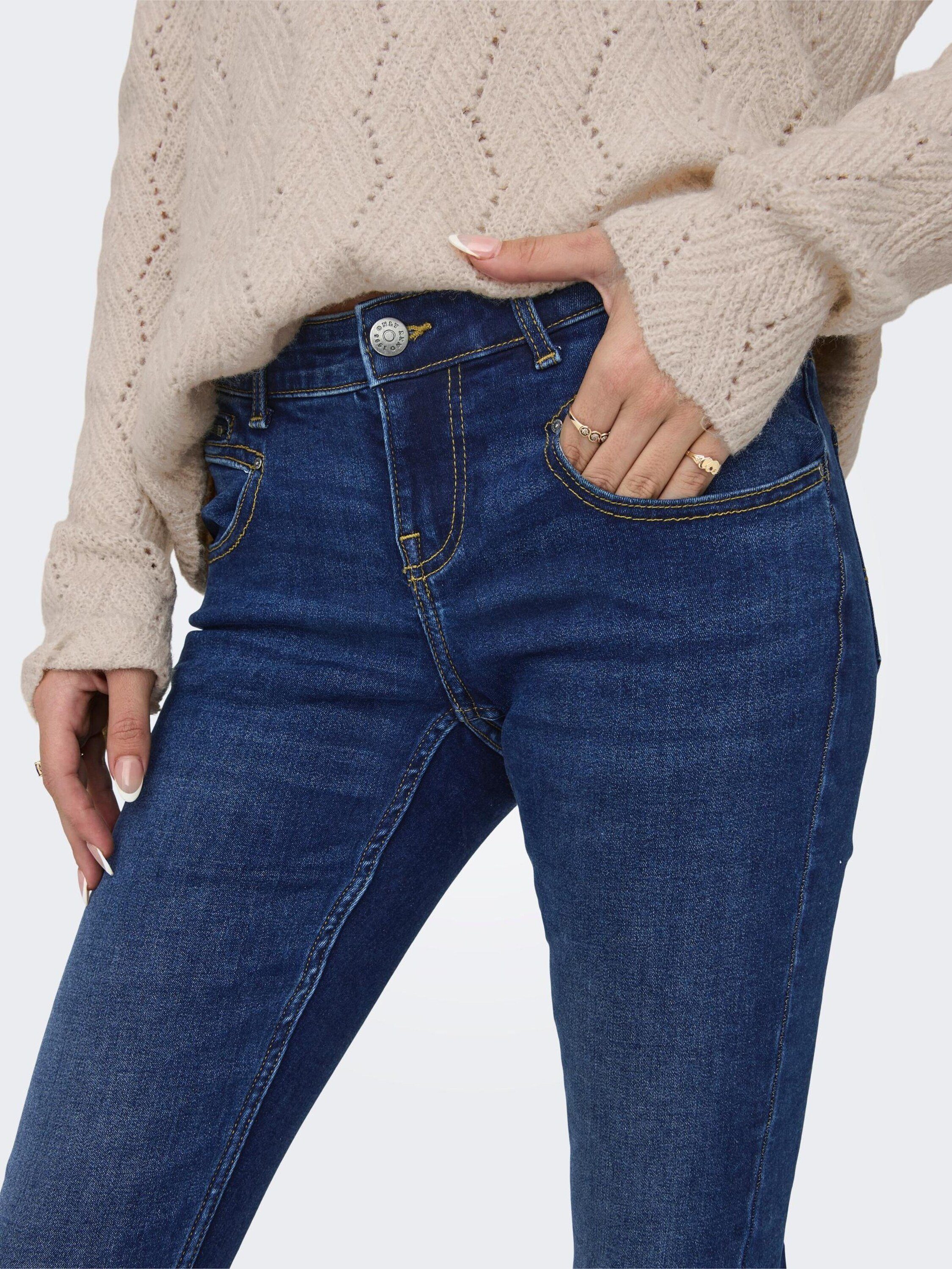 ONLY 7/8-Jeans CORAL (1-tlg) Plain/ohne Details
