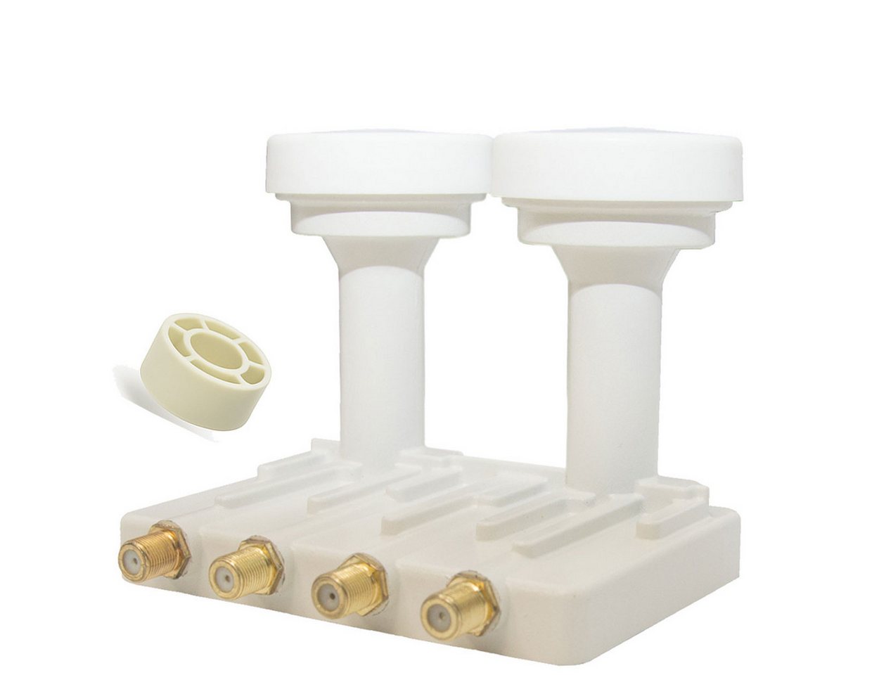Thumbnail - PremiumX Quad Monoblock LNB 6° PXMB-6QW Sat für 4 Teilnehmer DVB-S2 4K Weiß Monoblock-LNB