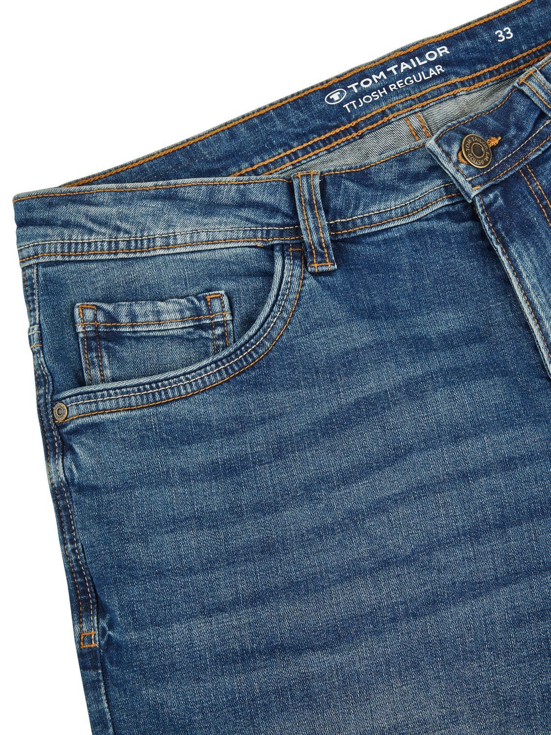 TOM TAILOR Jeansshorts Herren Shorts Josh Regular Slim Fit Bermudashorts mit Stretch