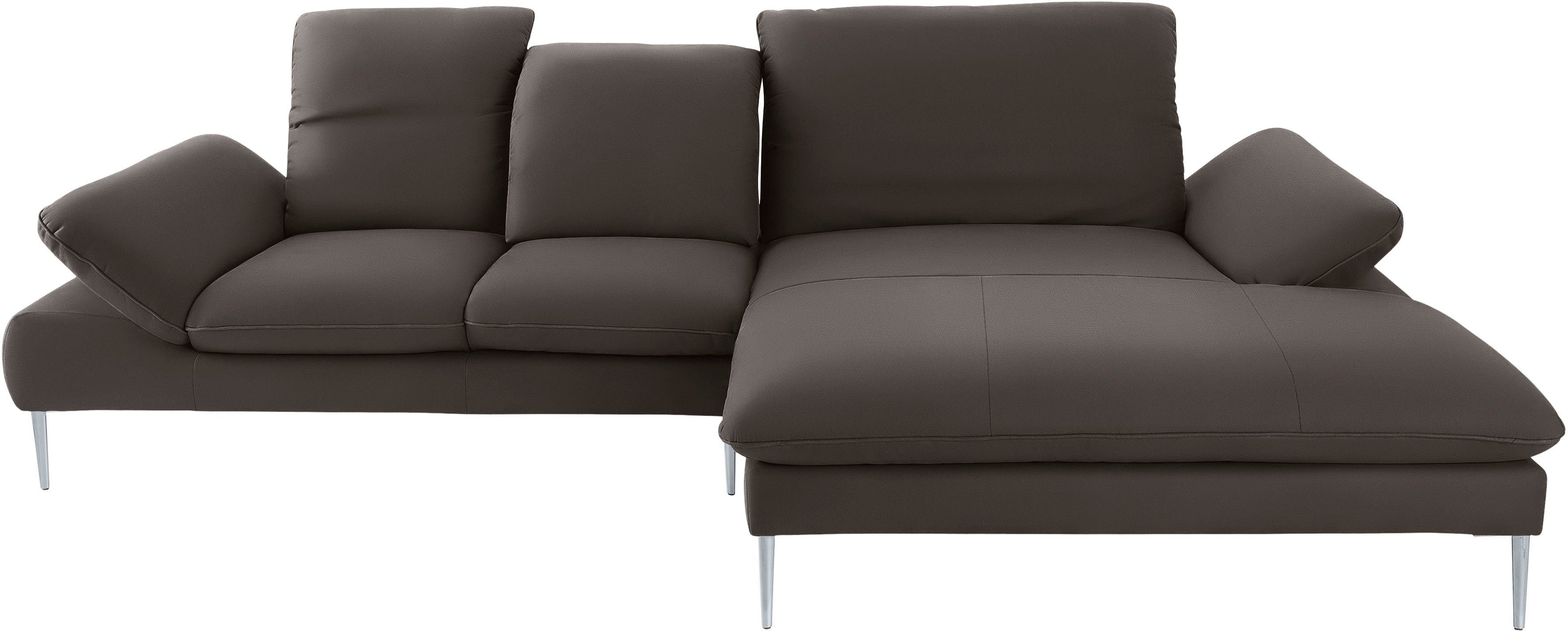 Ecksofa enjoy&MORE, Sitztiefenverstellung, silber matt, Füße mit W.SCHILLIG Breite 310 cm