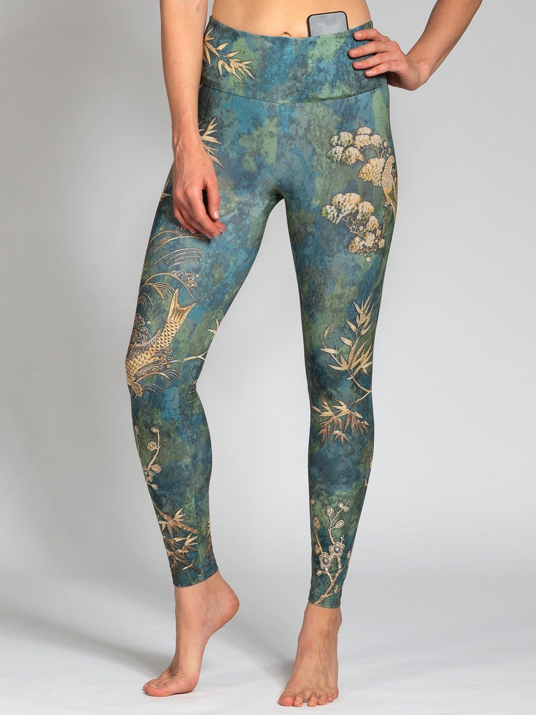 Magadi Camo Tasche Leggings aus mit Komfort-Stretch