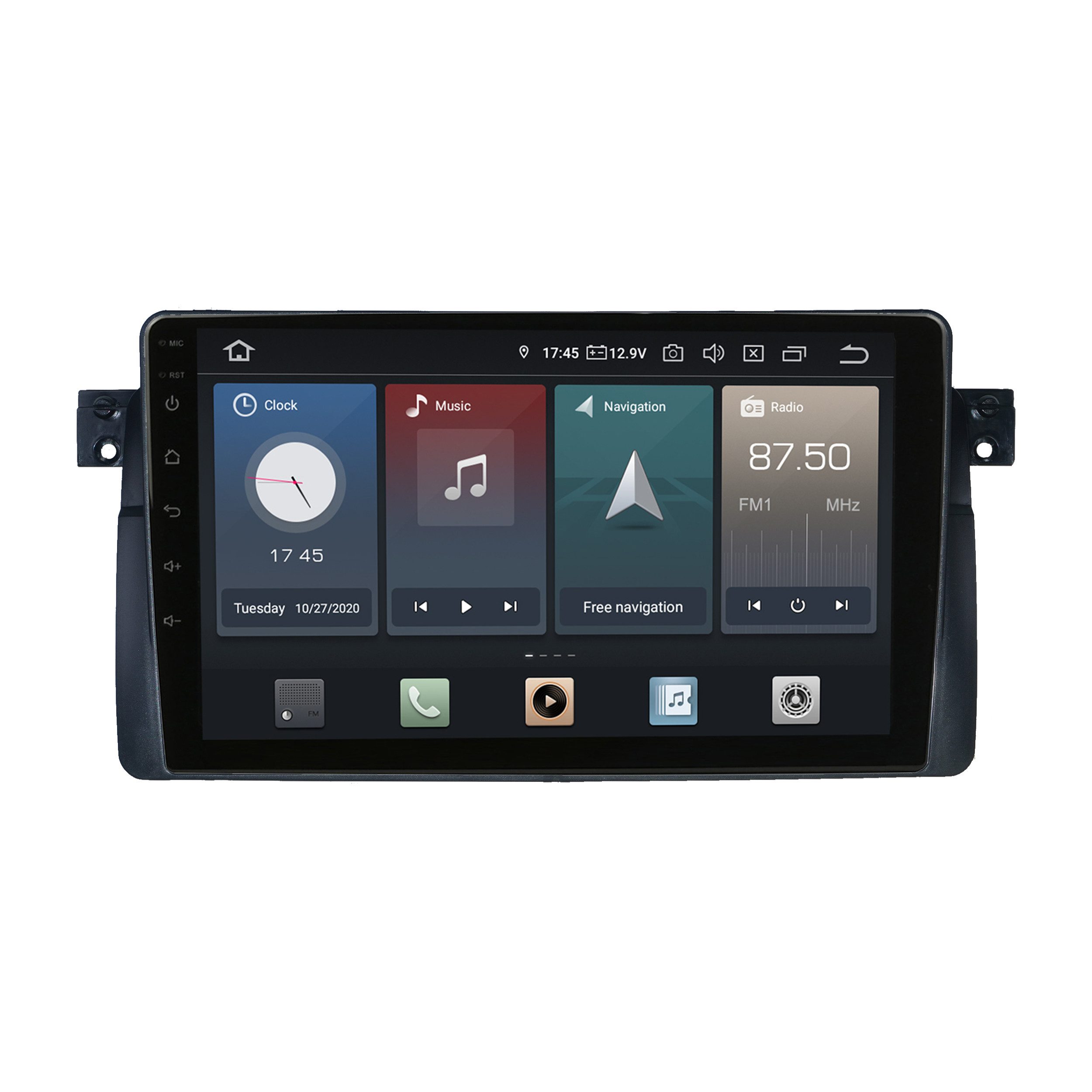 TAFFIO Für BMW E46 9" Touch Android Autoradio GPS Navi CarPlay AndroidAuto Einbau-Navigationsgerät