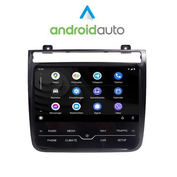 TAFFIO Für VW Touareg 2 RNS850 9" Touchscreen Android GPS CarPlay Einbau-Navigationsgerät