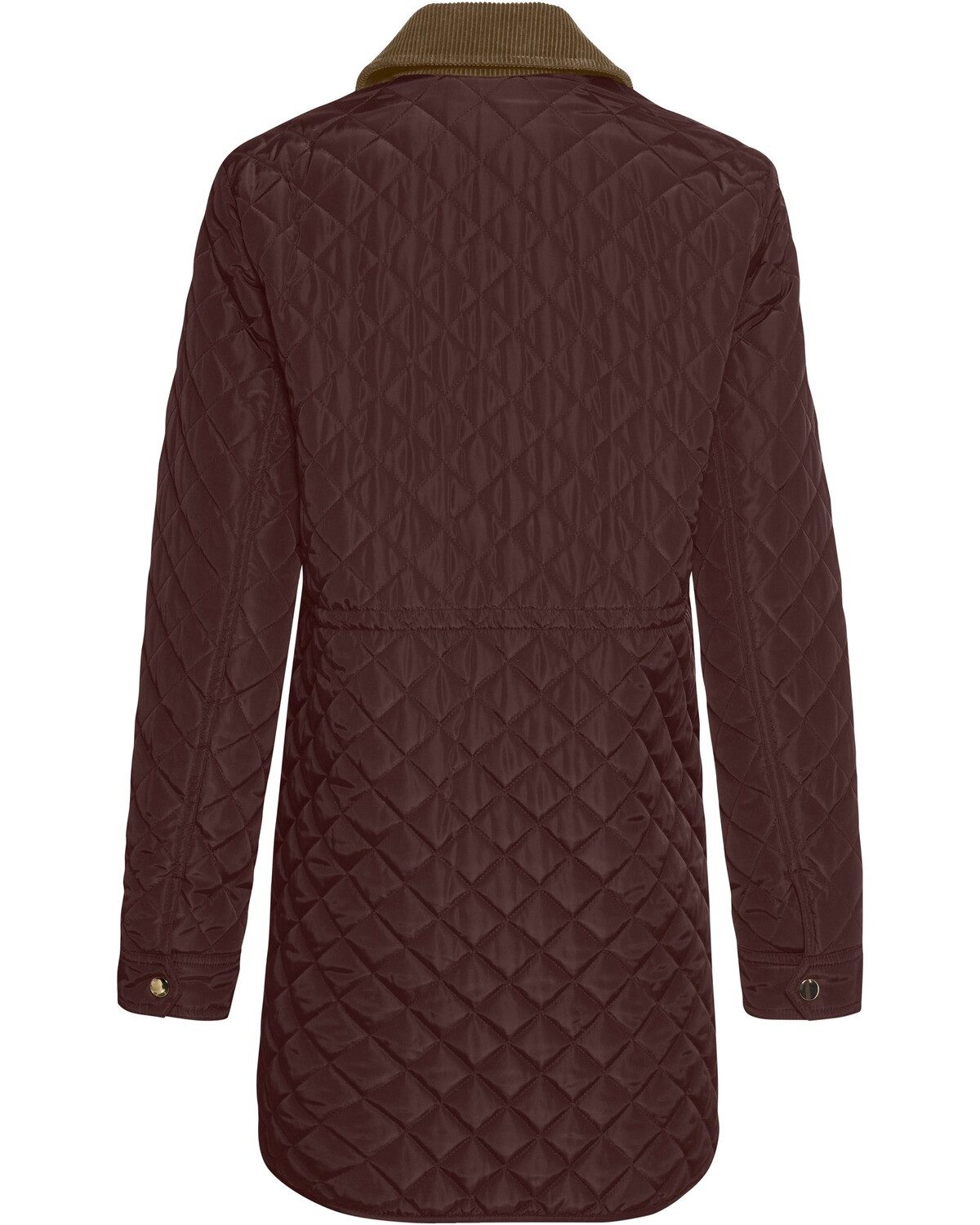 Brigitte von Schönfels Steppjacke Steppmantel mit Cordkragen
