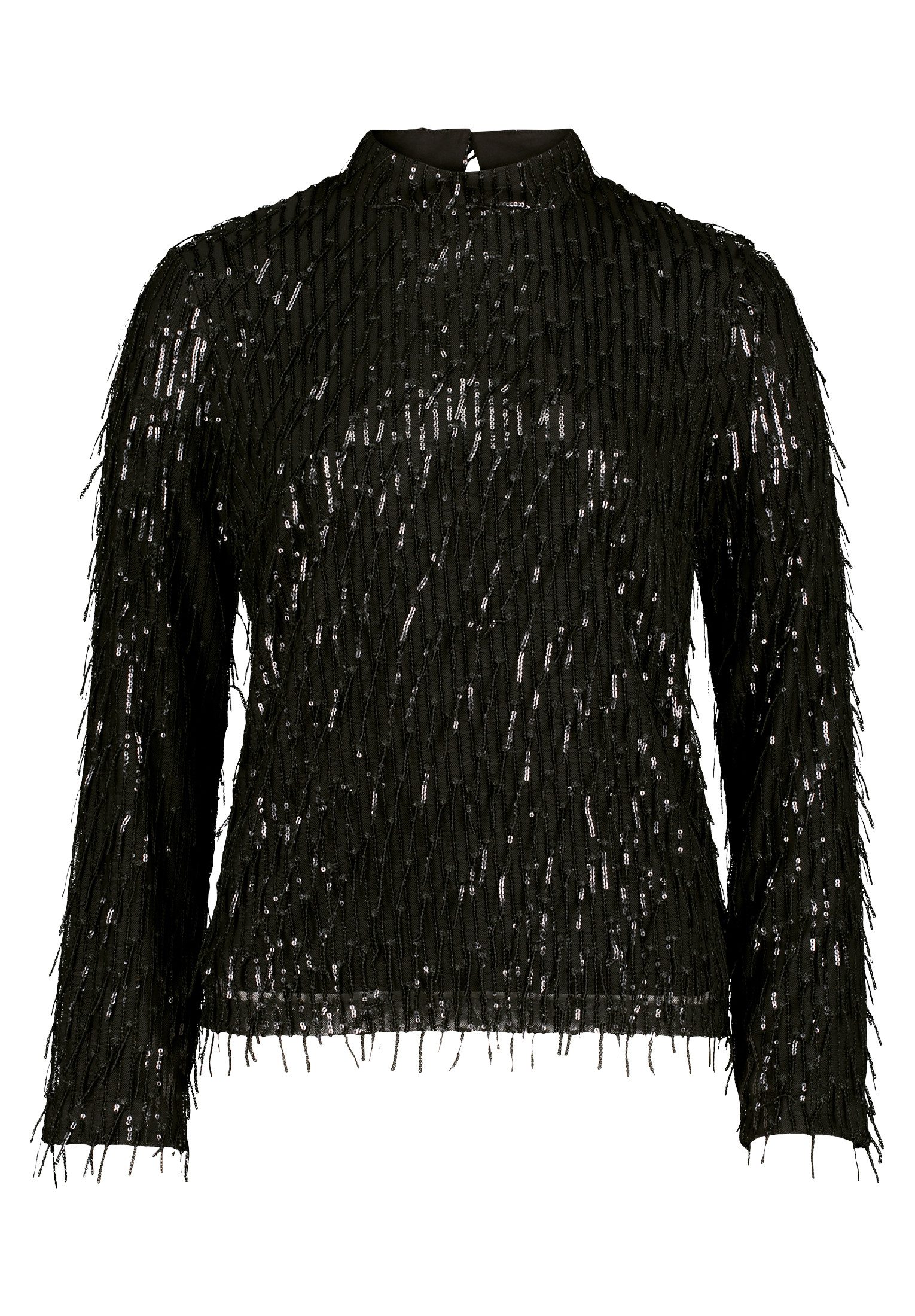 Cartoon Schlupfbluse Damen mit Pailletten günstig online kaufen