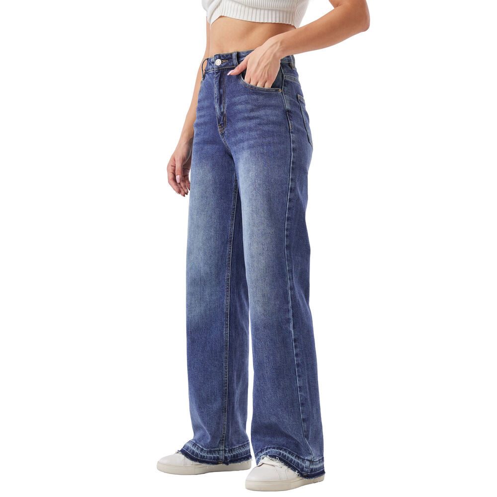 Ital-Design Weite Jeans Damen Freizeit (91279925) Destroyed-Look Stretch Hi günstig online kaufen