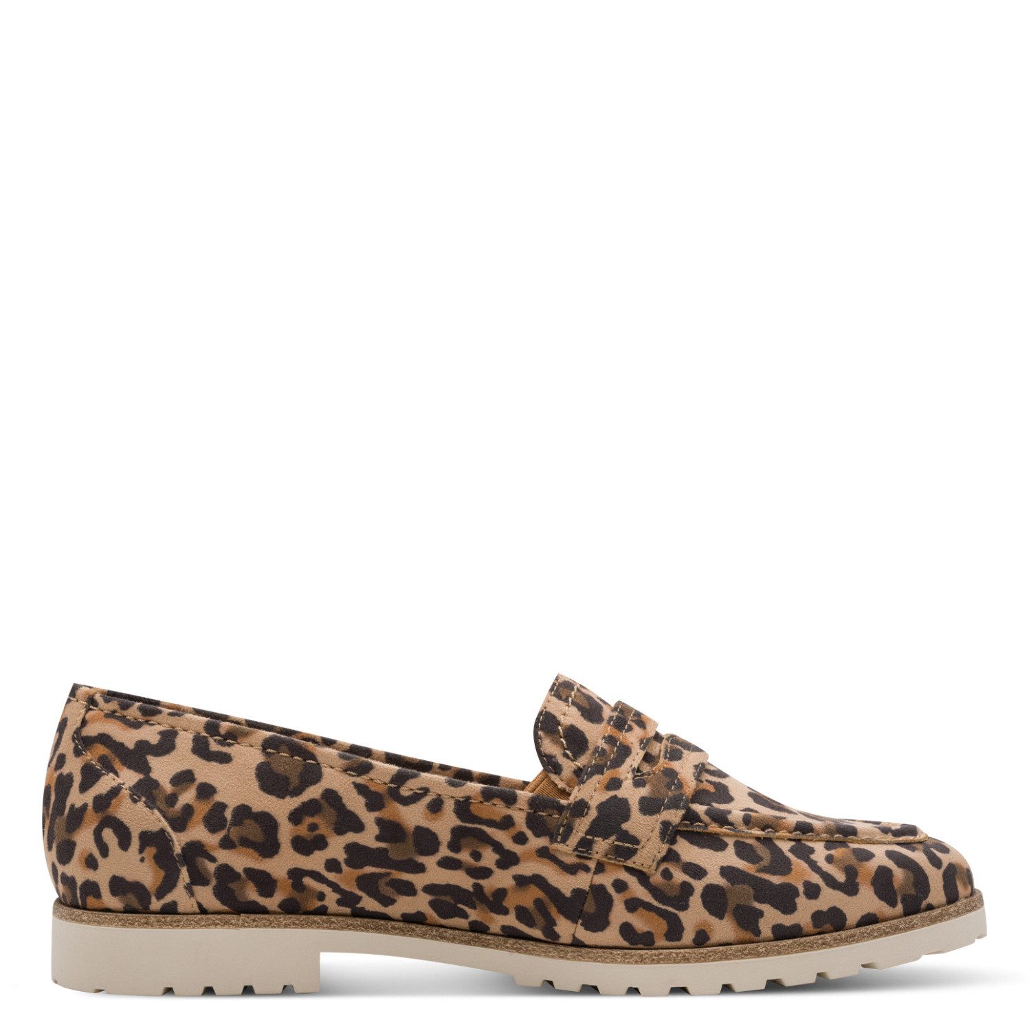 Tamaris Slipper Blockabsatz, Schlupfschuh, Businessschuh im angesagten Animal-Look