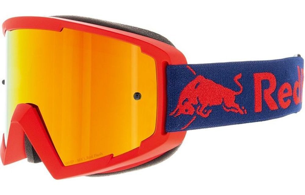 Red Bull SPECT Eyewear Sportbrille Red Bull Whip Mx Goggles Red/L.Red Flash/ Amber/Red Mirror S.1