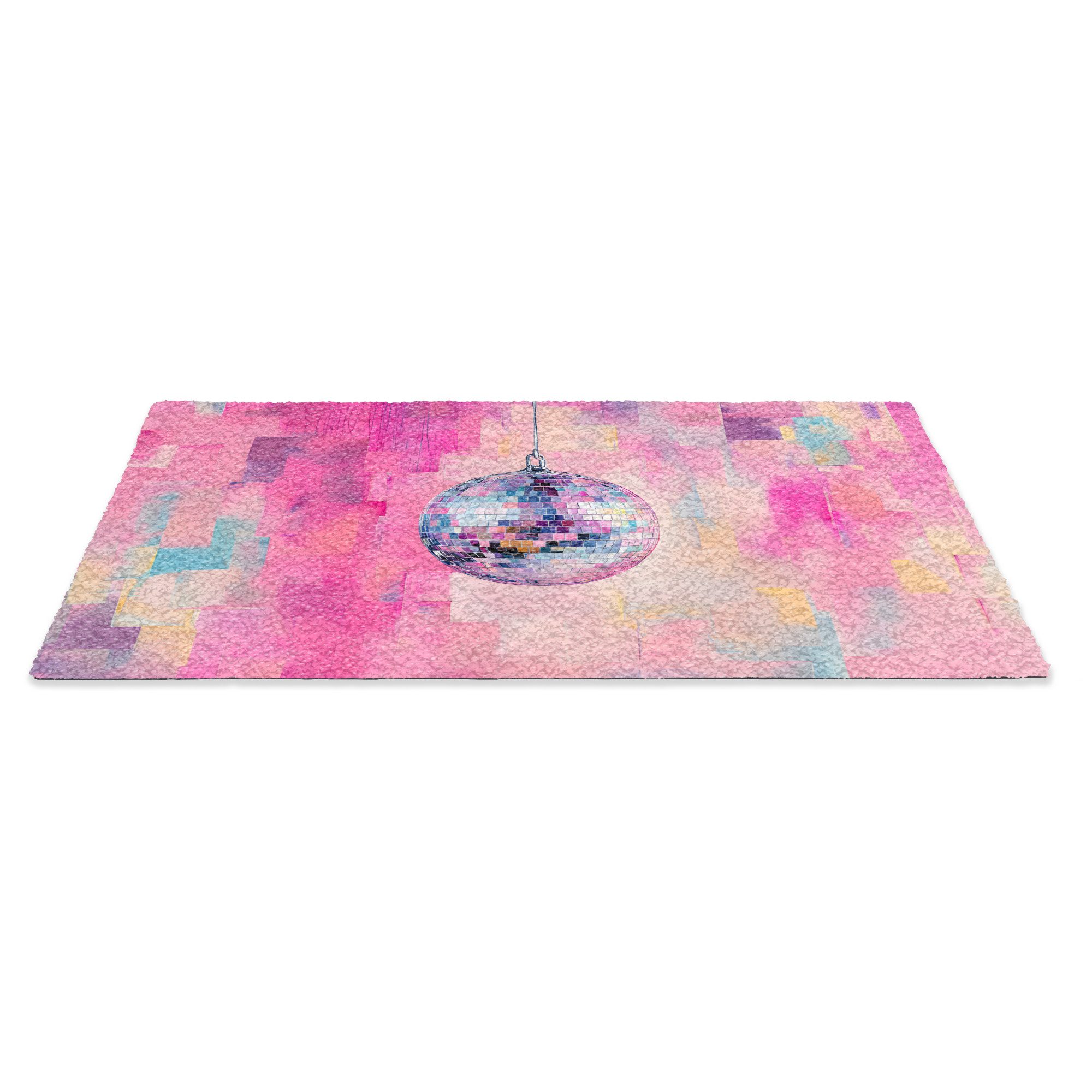 MuchoWow Fußmatte Discoball - Rosa - günstig online kaufen