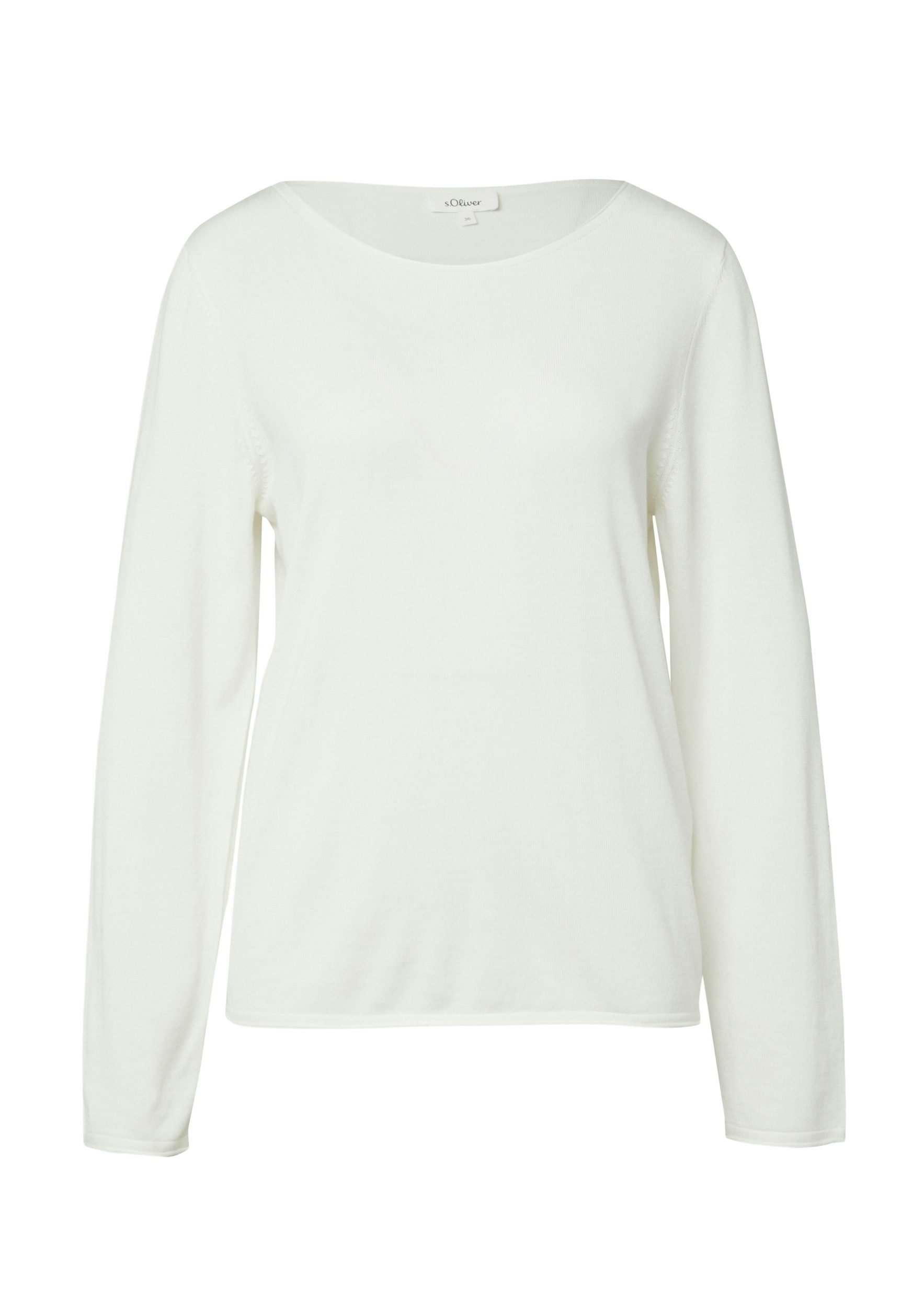 s.Oliver Strickpullover mit U-Boot-Ausschnitt