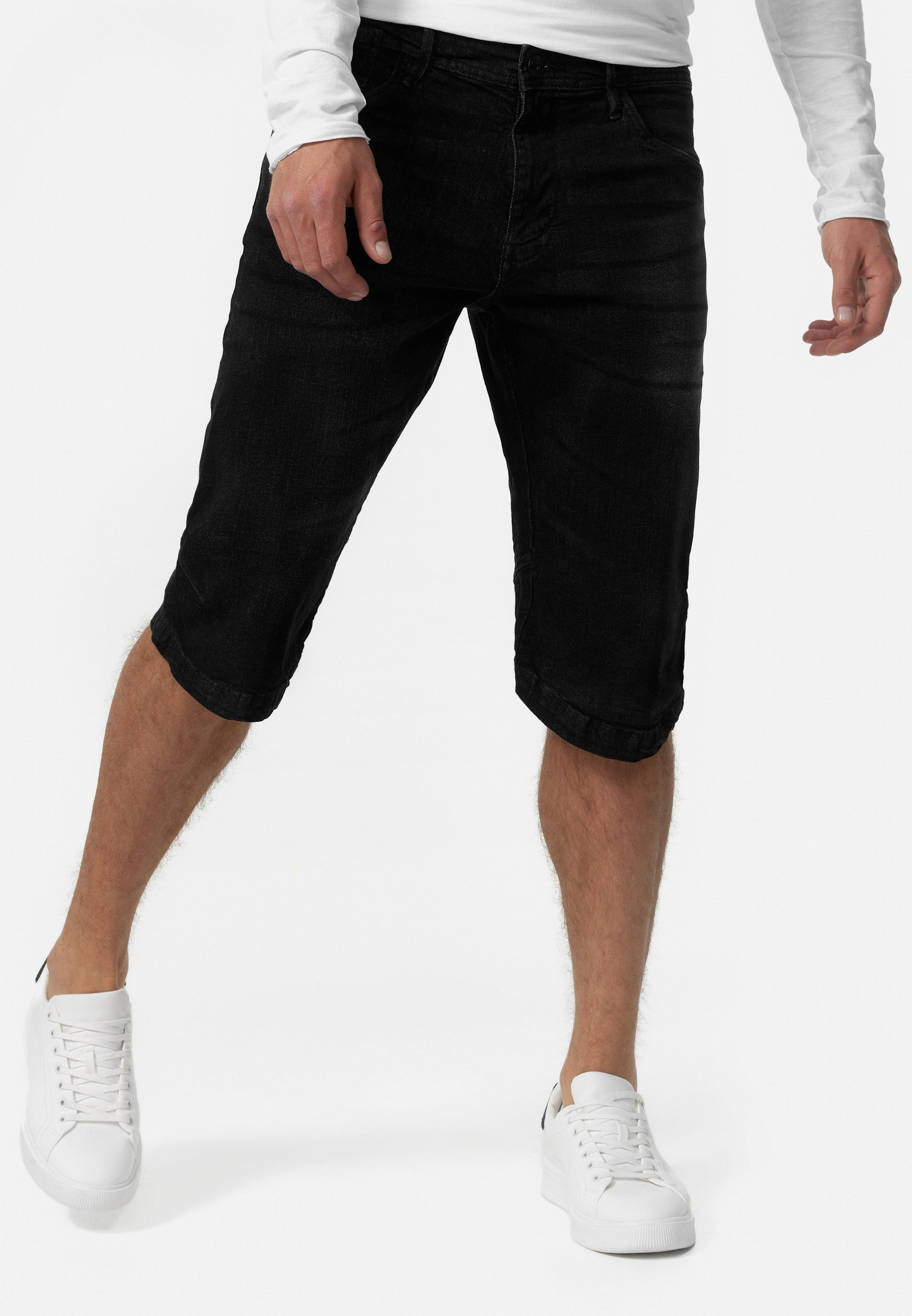 Indicode Jeansshorts Jaspar Herren Denim Stretch günstig online kaufen