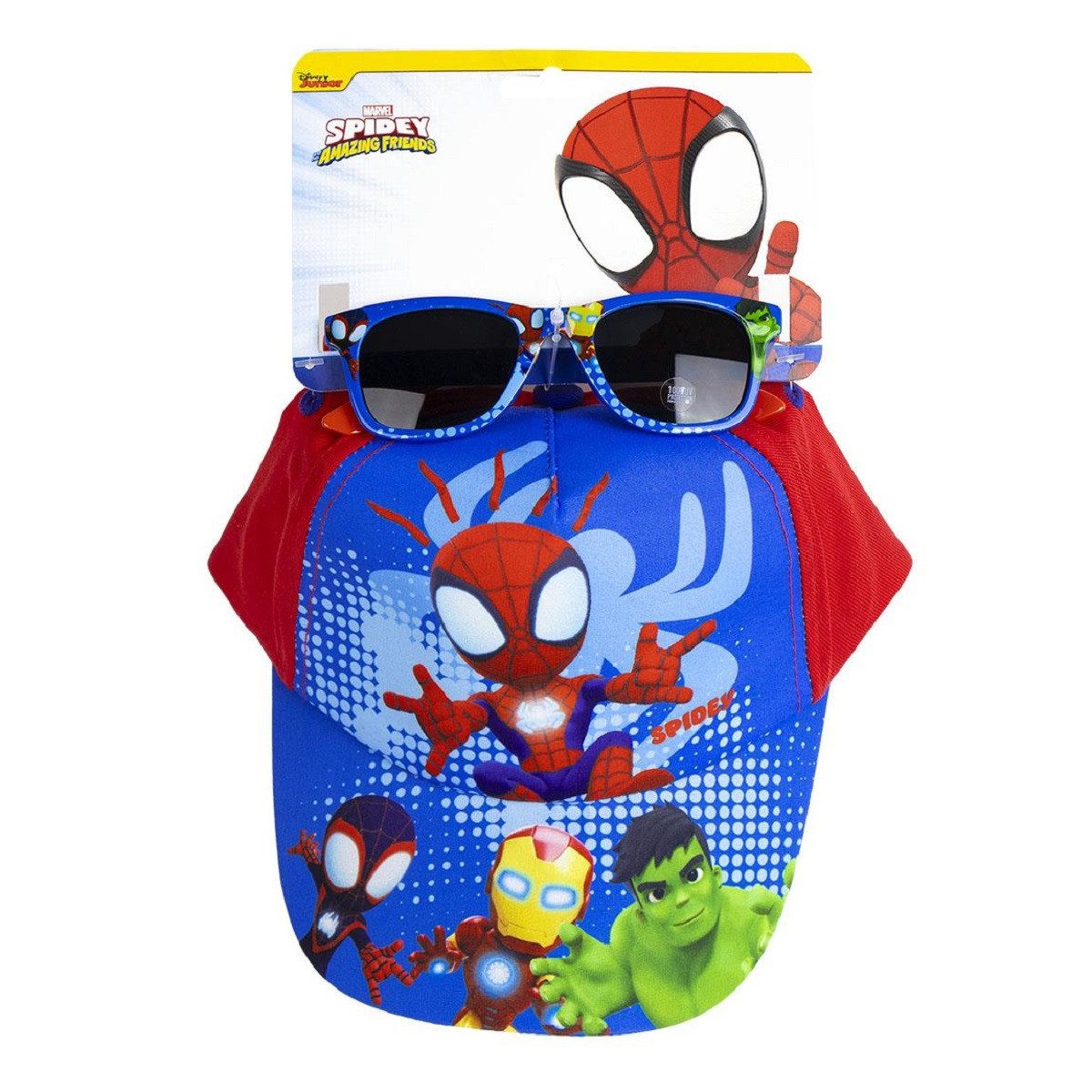 Spiderman Sonnenbrille Cap & Sonnenbrille – Sommeraccessoires für kleine Helden