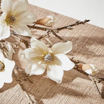 Kunstblume Deko-Blume 3er Set Sabina weiß/braun, Mirabeau, Höhe 60.0 cm