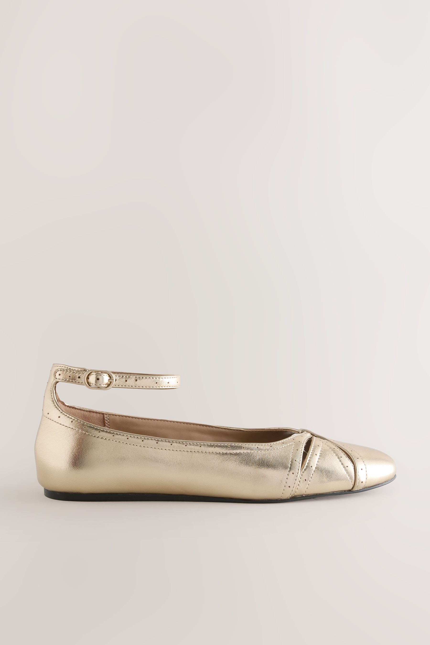 Next Forever Comfort® Leder-Ballerinas, Knöchelriemen Riemchenballerina (1-tlg)