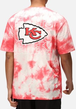 Recovered Print-Shirt Kansas City Chiefs - NFL - Tie-Dye Relaxed T-shirt, Kingdom Red XXL