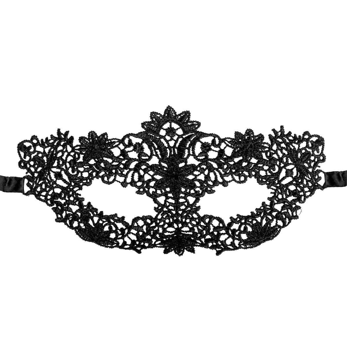 Easytoys Augenbinde Erotische Maske, Sexy, Verführerisch, Mit Satinbändern - Schwarz
