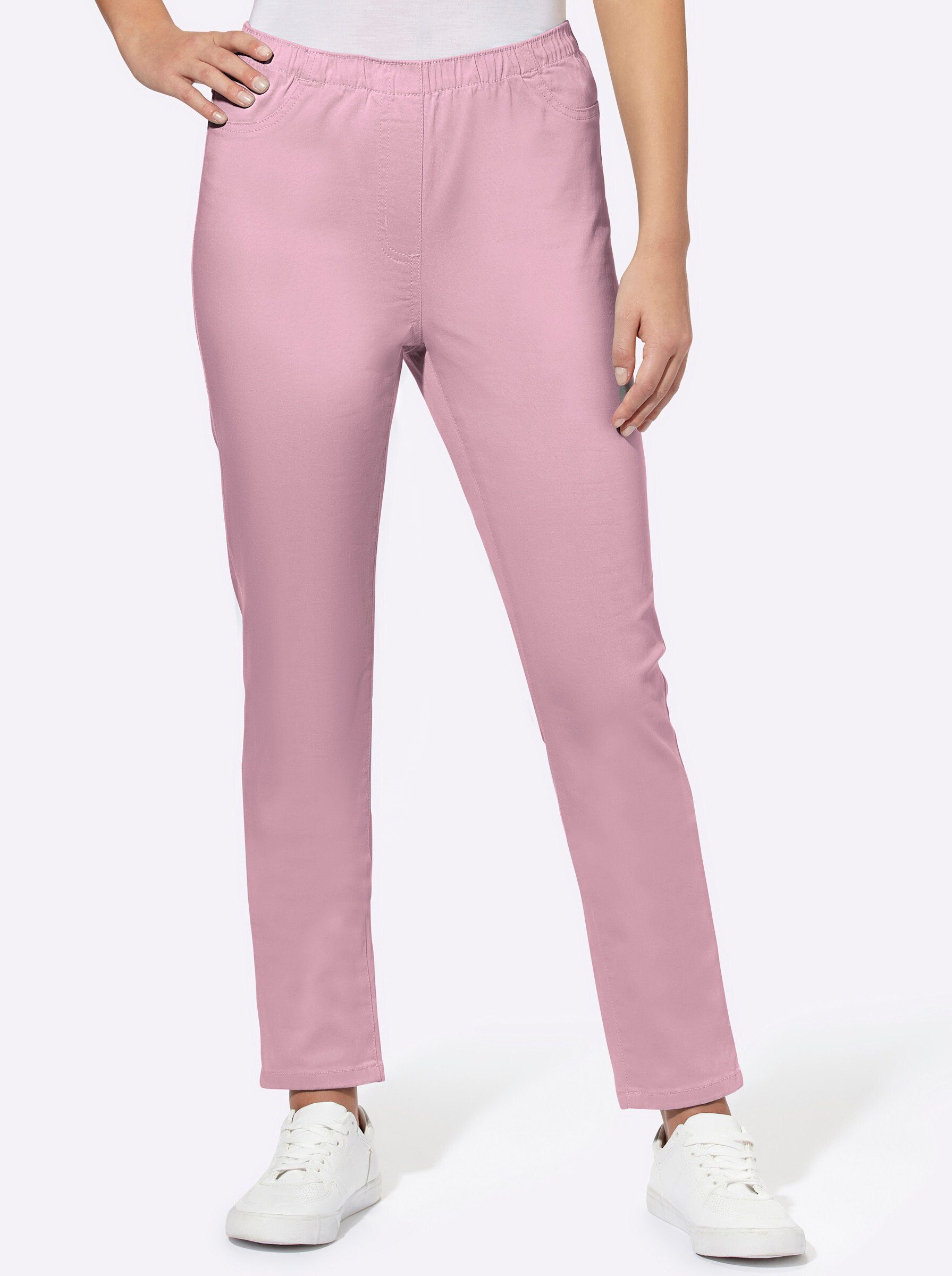 Sieh an! Bequeme Jeans rosé