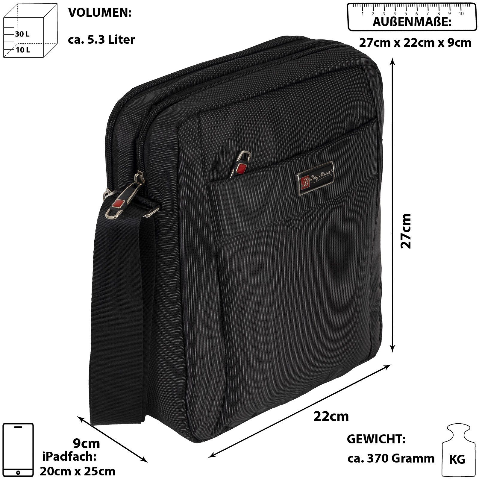 BAG STREET Umhängetasche Bag Street Herrentasche Flugbegleiter Schultertasc günstig online kaufen
