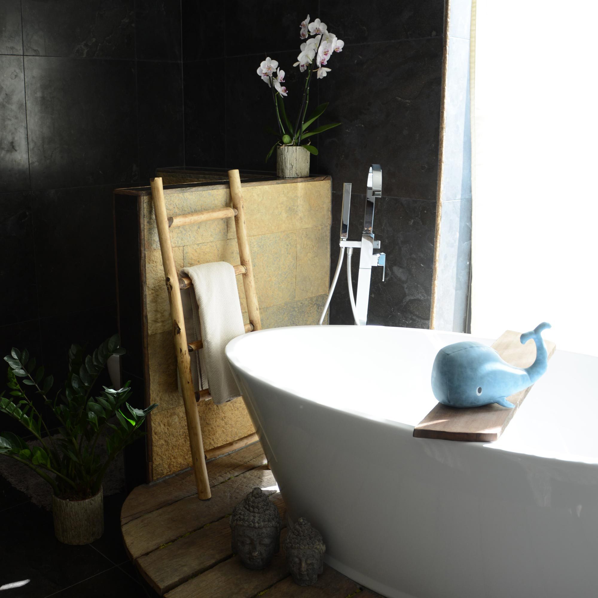 UNUS HOME Regalleiter Deko-Holzleiter (120cm, old look), handtuchhalter, ga günstig online kaufen