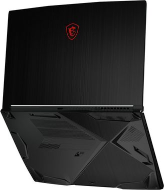 MSI Thin Full-HD 144 Hz, Windows 11 Home, QWERTZ Tastatur, Schwarz Gaming-Notebook (39,60 cm/15.6 Zoll, Intel Core i5 12450H, RTX 4050, 512 GB SSD, Kraftvolle Performance für Gaming und Kreativität)