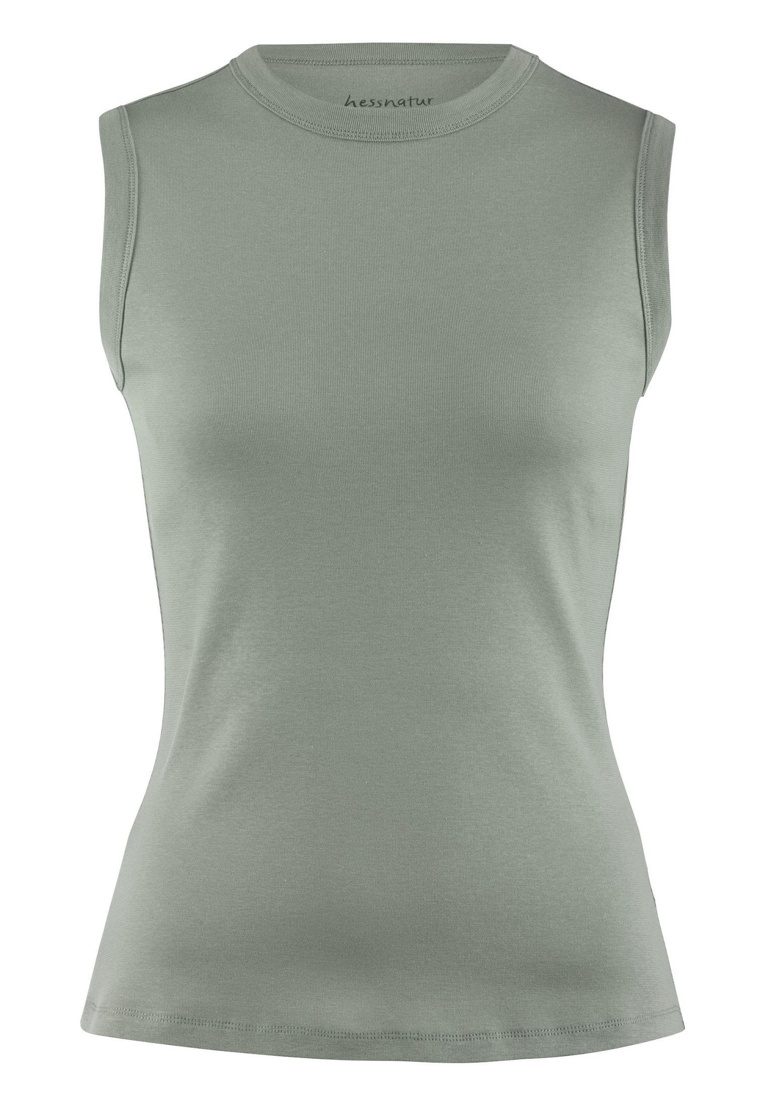 Hessnatur Shirttop ärmellös aus reiner Bio-Baumwolle (1-tlg)