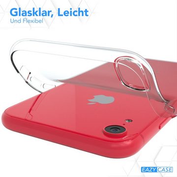 EAZY CASE Handyhülle Slimcover Clear für Apple iPhone XR 6,1 Zoll, durchsichtige Hülle Ultra Dünn Silikon Backcover TPU Telefonhülle Klar