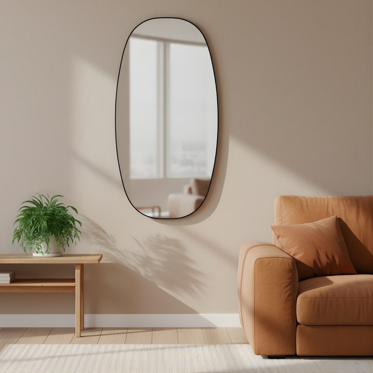 EDAXO Wandspiegel, Splitterschutzfolie