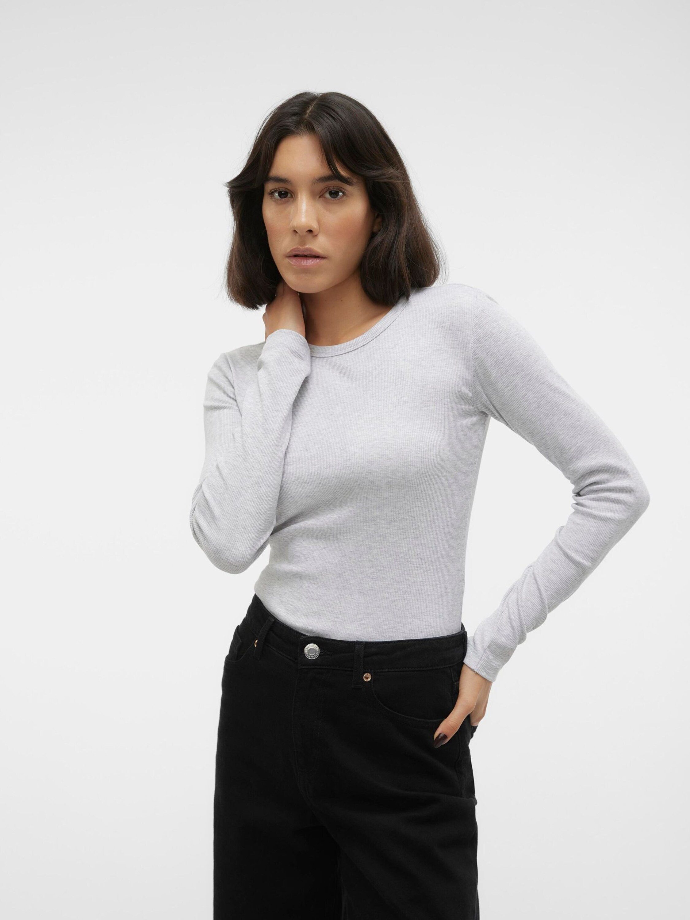 Vero Moda Langarmshirt VMChloe (1-tlg) Plain/ohne Details – Bild 5 von 5