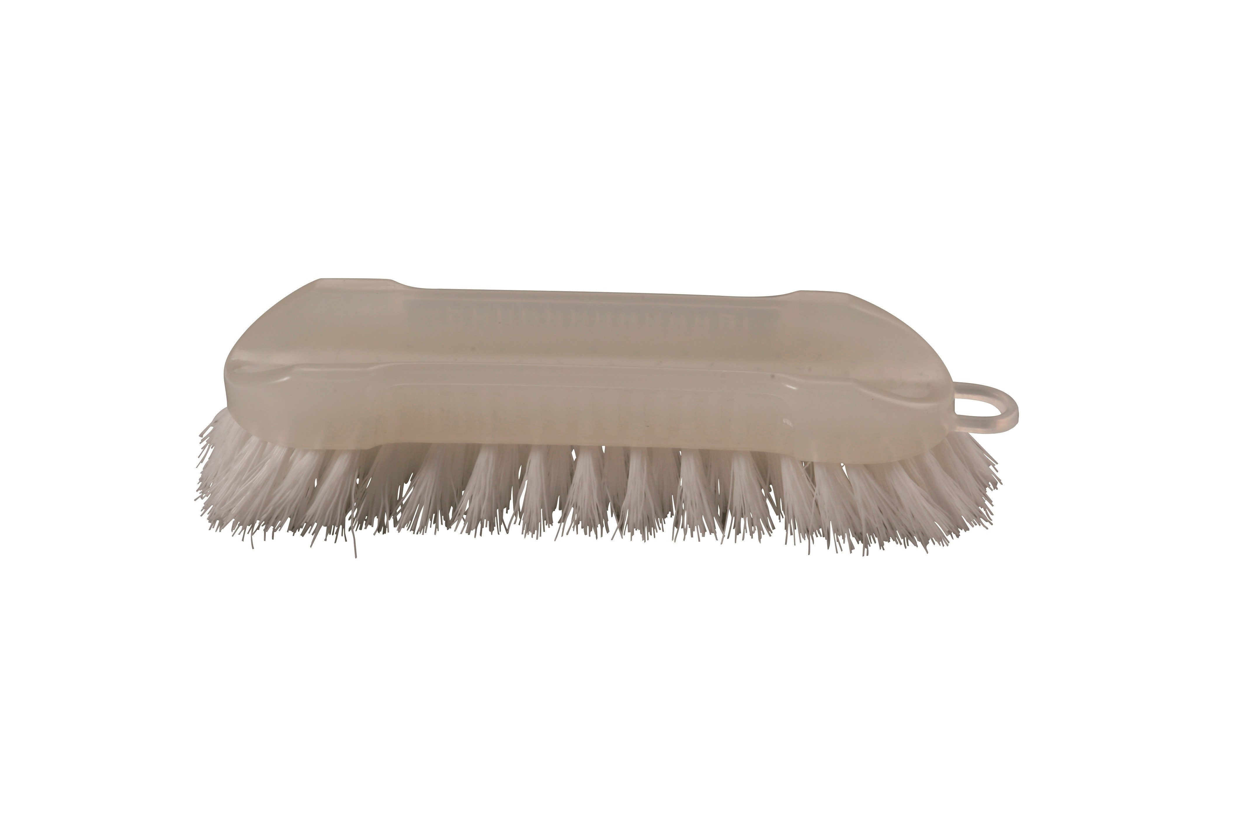 haug bürsten Reinigungsbürste Robuste Scheuerbürste in Eis - für intensive Reinigungsarbeiten, handliche Größe von ca. 17 cm - aus Kunststoff - Made in Germany