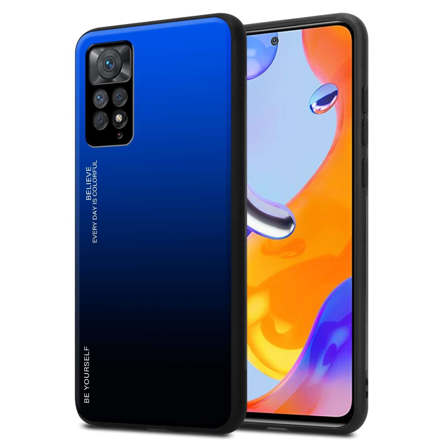 Cadorabo Handyhülle für Xiaomi RedMi NOTE 11 PRO 4G / 5G Hülle Xiaomi RedMi NOTE 11 PRO 4G / 5G, Robustes Hard Case - Handy Schutzhülle - Hülle - Back Cover Bumper