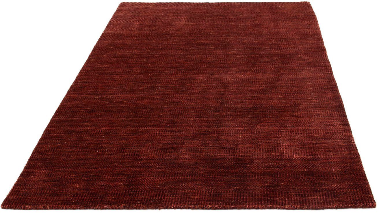 Designteppich Designer Einfarbig Rosso 182 mm, Flor Sehr weicher 131 x morgenland, rechteckig, 8 cm, Höhe