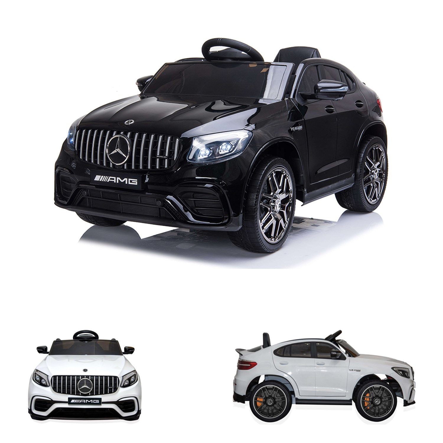 Moni Elektro-Kinderauto Kinder Elektroauto Mercedes, Belastbarkeit 25 kg, EVA-Reifen, Musik, Fernbedienung