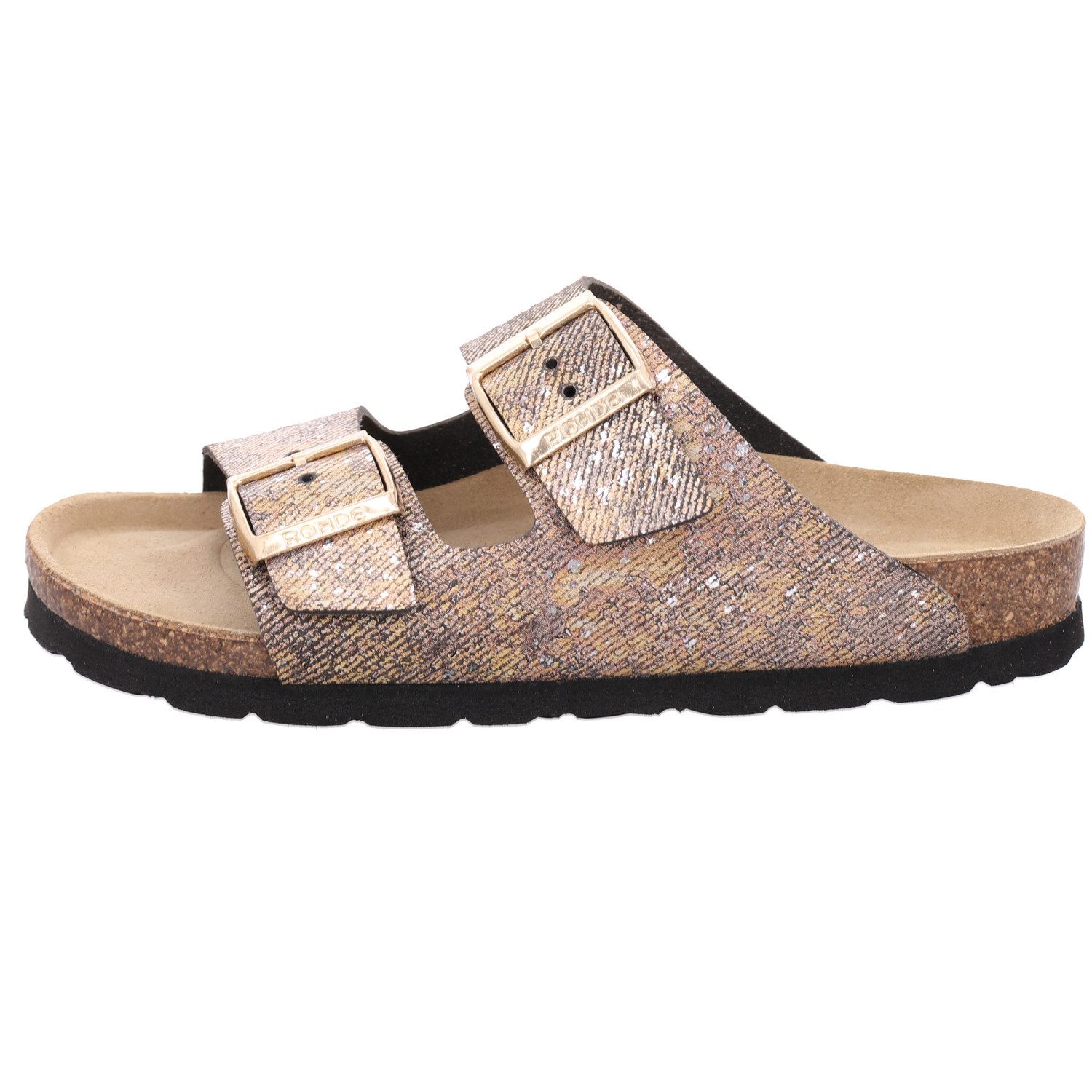 Rohde ALBA Pantolette Sommerschuh, Hausschuh mit vorgeformten Softfußbett