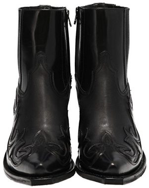 Sendra Boots 16598 Schwarz Stiefelette Rahmengenähte Damen Westernstiefelette