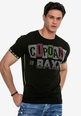 Cipo & Baxx T-Shirt in extravagantem Look