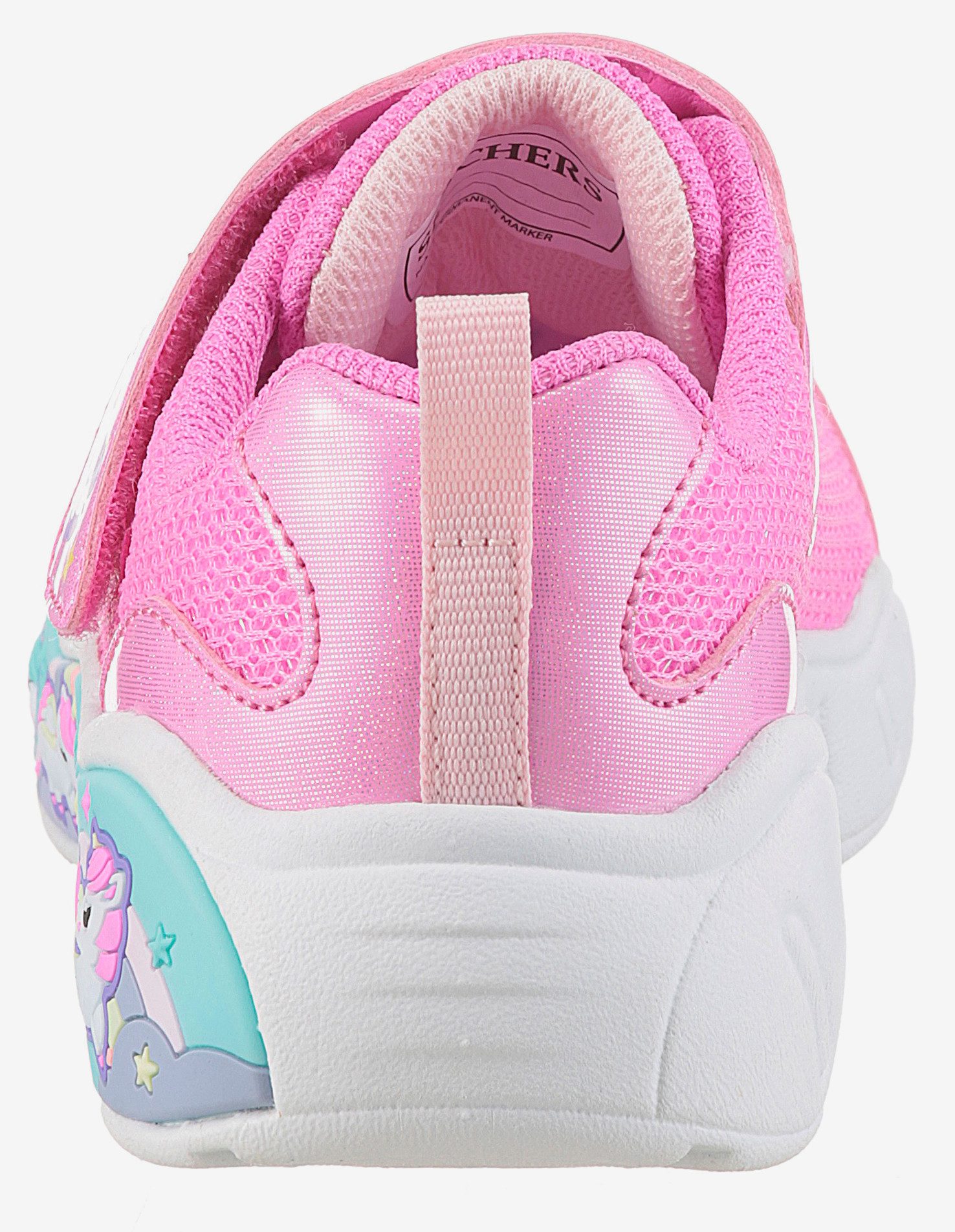 Skechers PLAY SCENE-FUN SQUAD Lauflernschuh Sneaker mit bunten Motiven verziert, Größenschablone zum Download