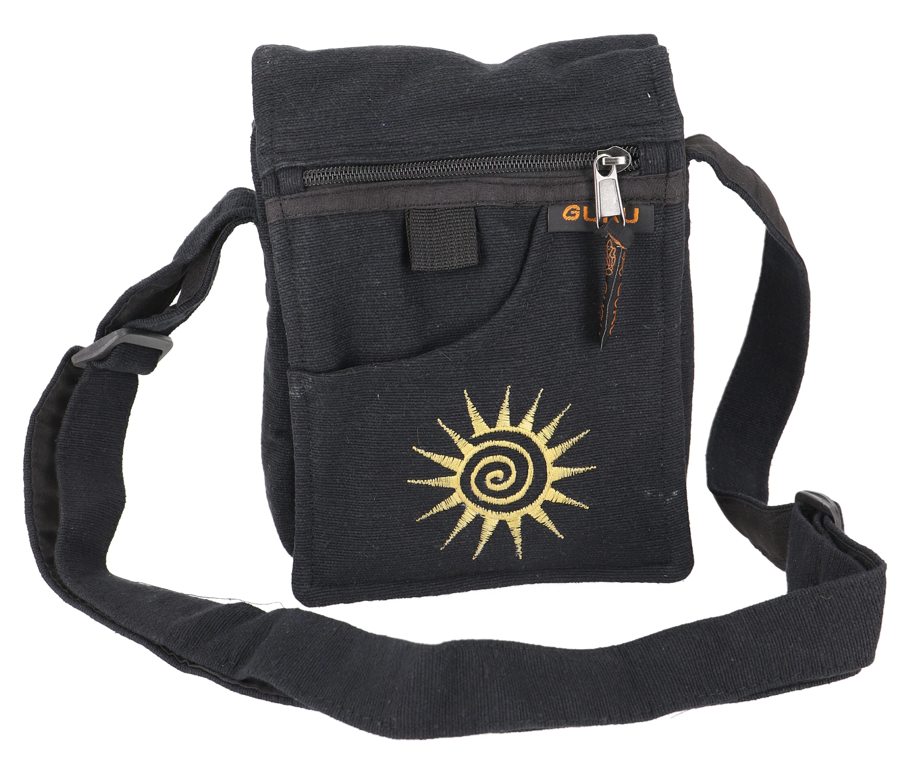 Schultertasche Kleine Schultertasche, Passporttasche - schwarz